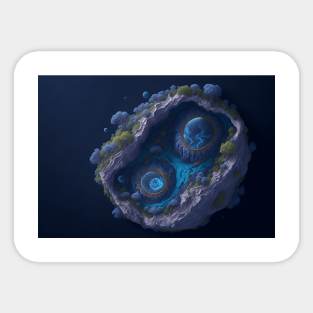 Planet island Sticker